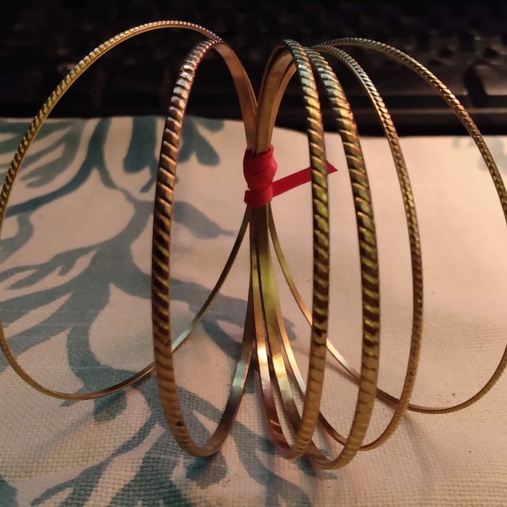 Gold Tone Bangles